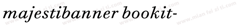 majestibanner bookit字体转换